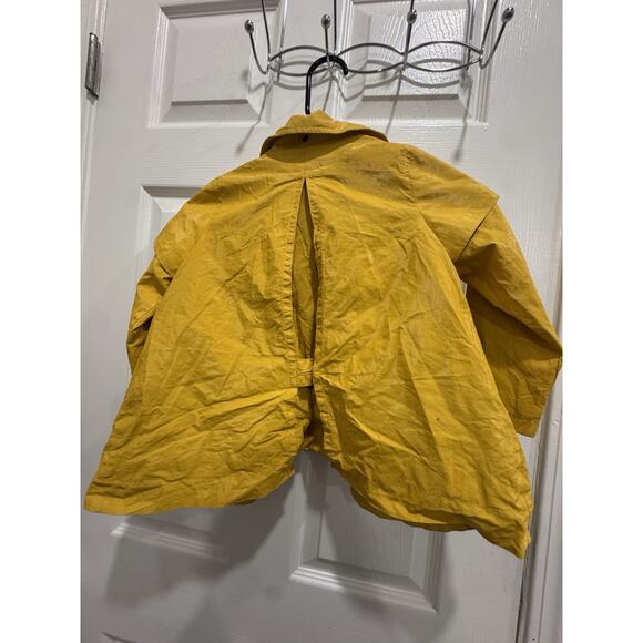 Burberry Childrens Stylish Mustard Yellow Jacket Nova Check Lining Girls - Picture 2 of 9